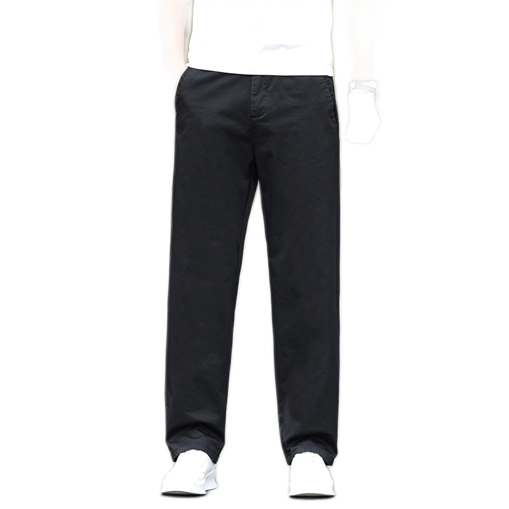 Pantalón de algodón hombre color negro