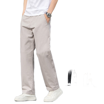 Pantalón de algodón hombre, corte suelto