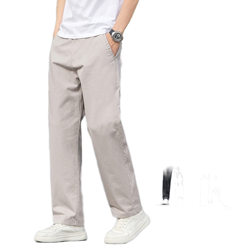 Pantalón de algodón hombre, corte suelto