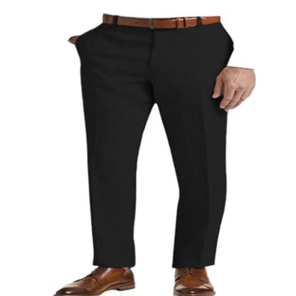 Pantalón de lino hombre color negro