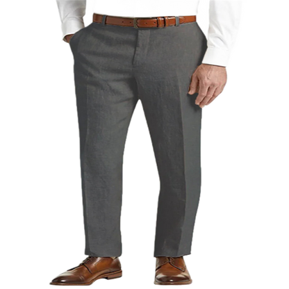 Pantalón de lino hombre, corte regular