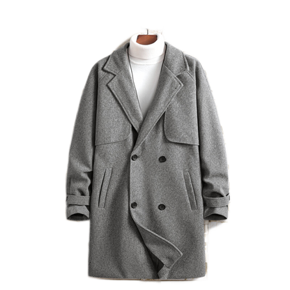 Chaqueta de lana hombre color gris