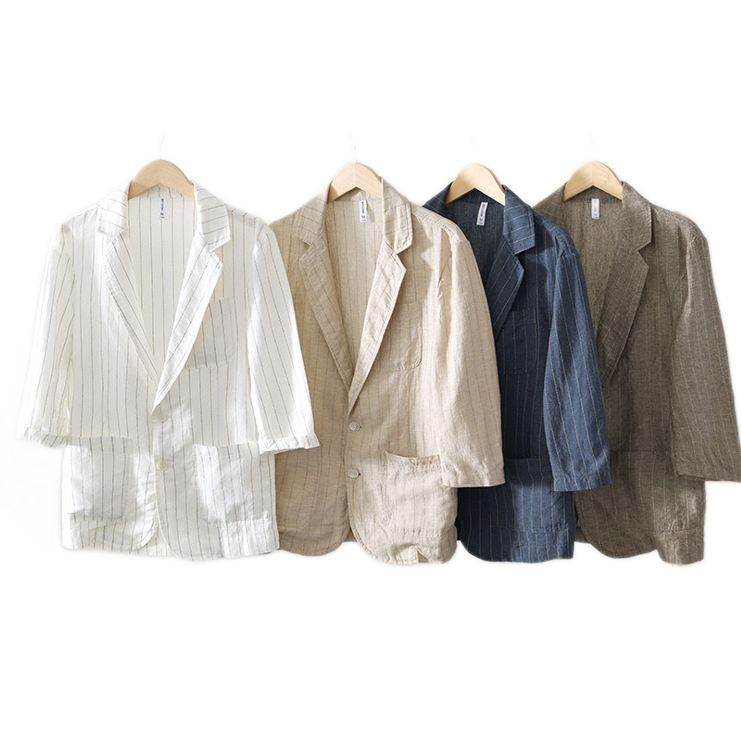 Camisa de lino hombre, manga corta