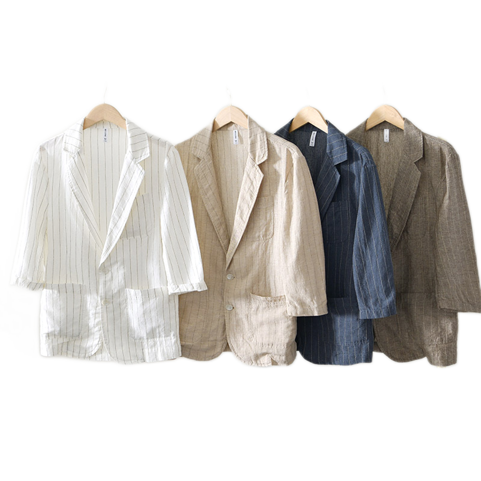 Camisa de lino hombre, manga corta