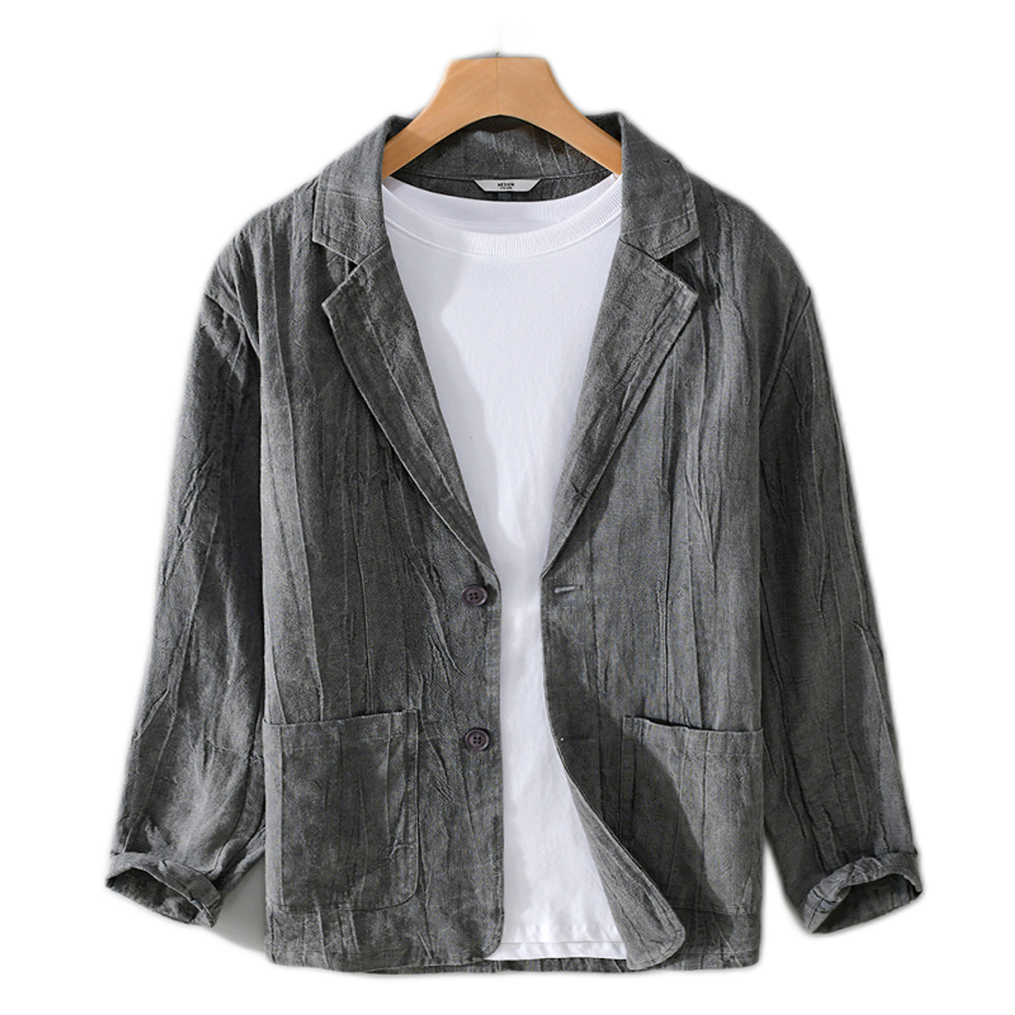 Camisa hombre, manga larga y corte suelto