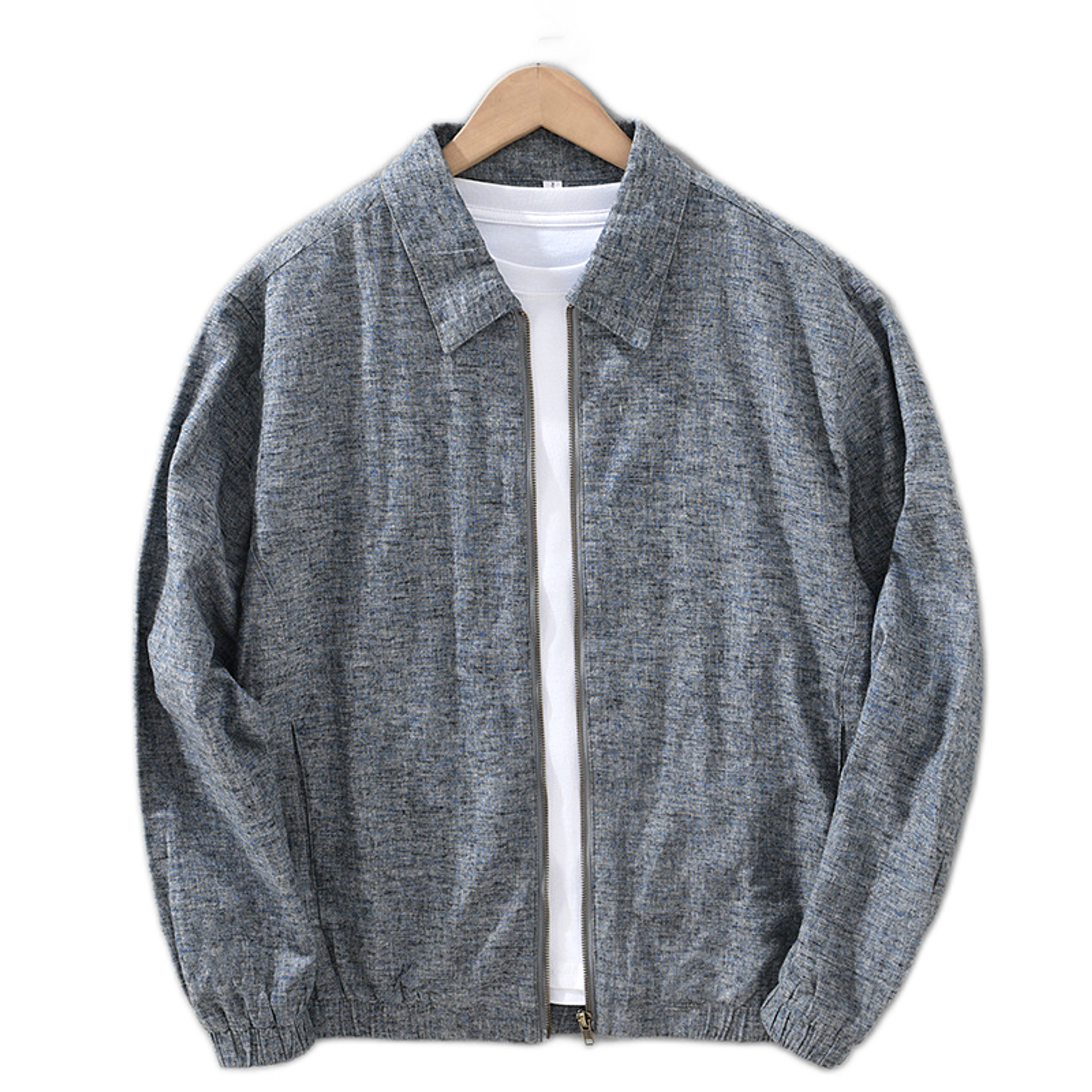 Chaqueta de algodón hombre color azul