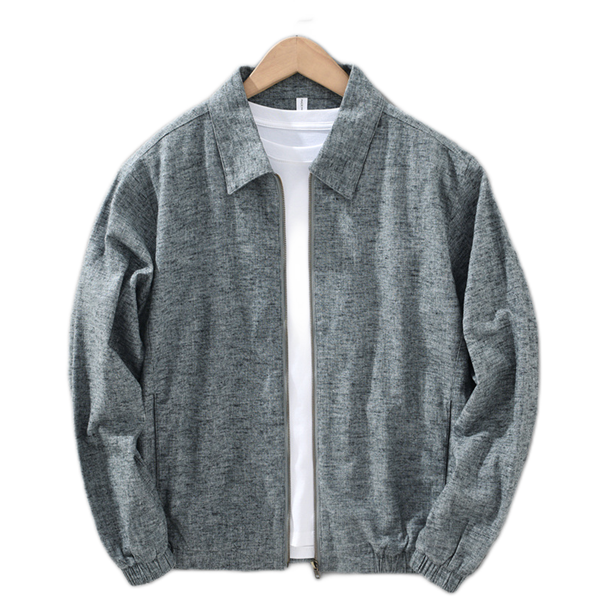 Chaqueta de algodón hombre color gris