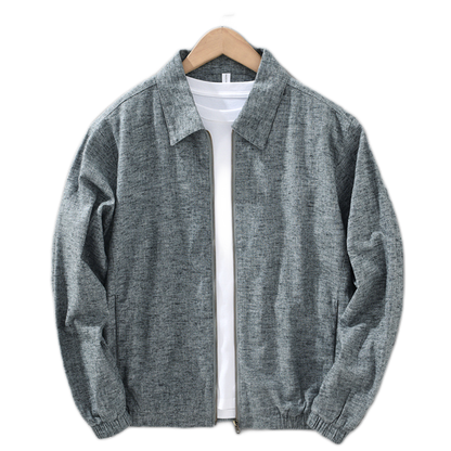 Chaqueta de algodón hombre color gris