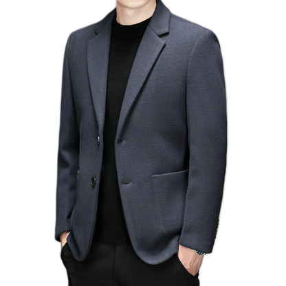 Blazer de lana hombre color azul