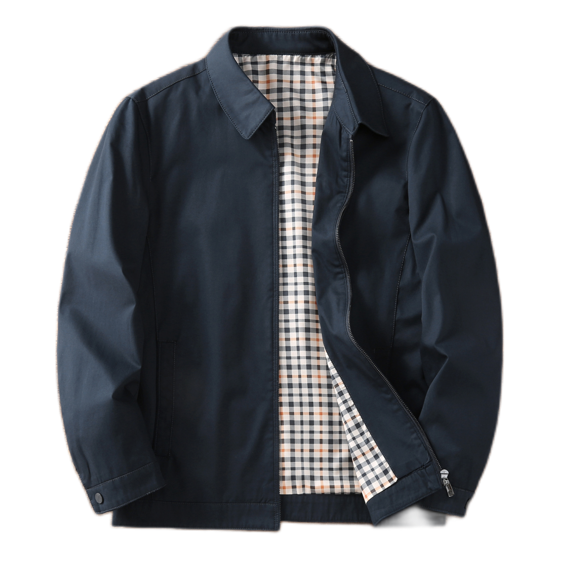 Chaqueta de algodón hombre con solapa