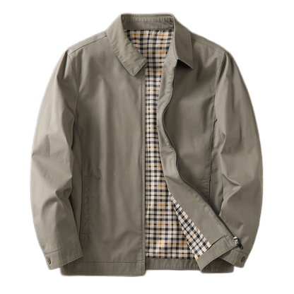 Chaqueta de algodón hombre con solapa