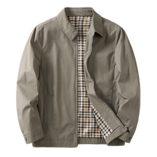 Chaqueta de algodón hombre con solapa