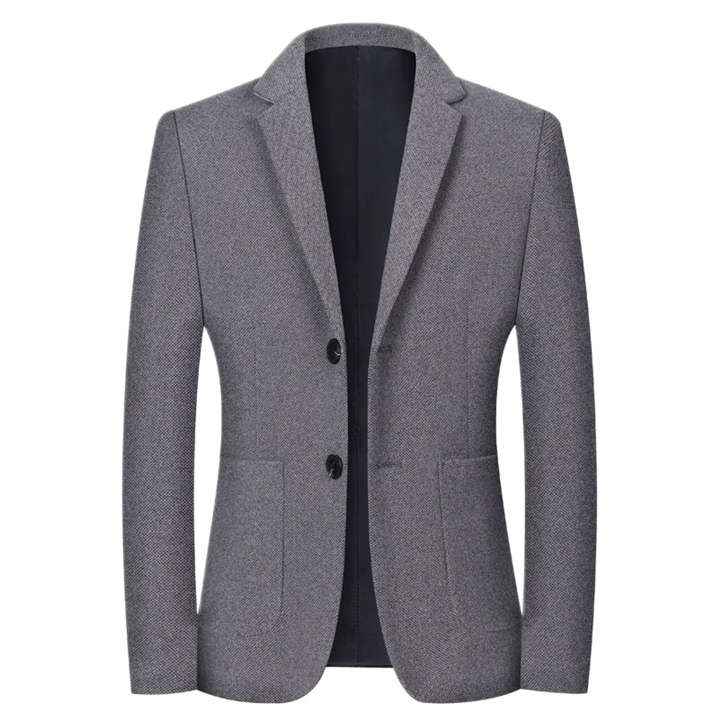 Blazer de algodón hombre color gris oscuro