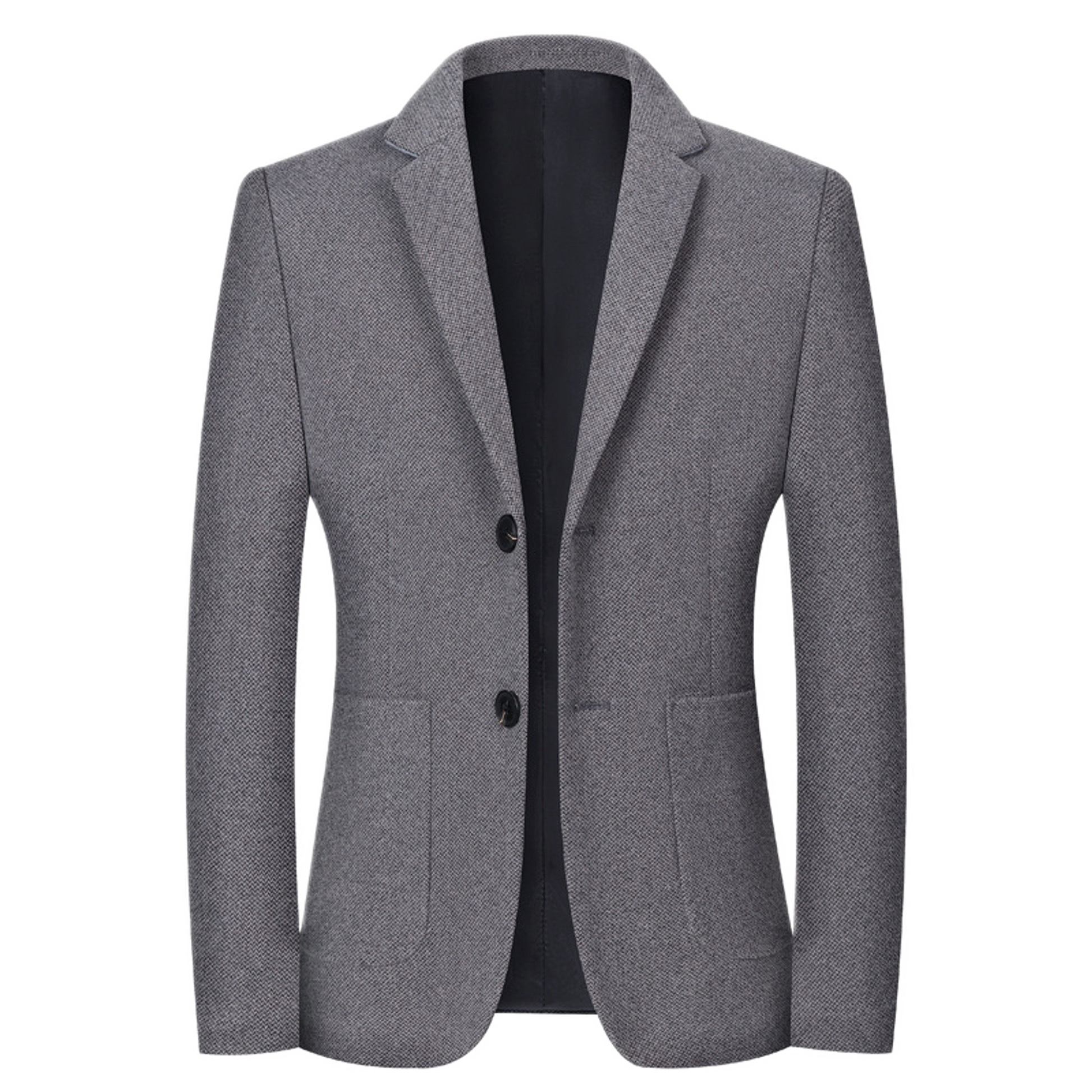 Blazer de algodón hombre color gris oscuro