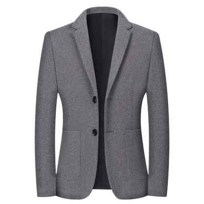 Blazer de algodón hombre color gris oscuro