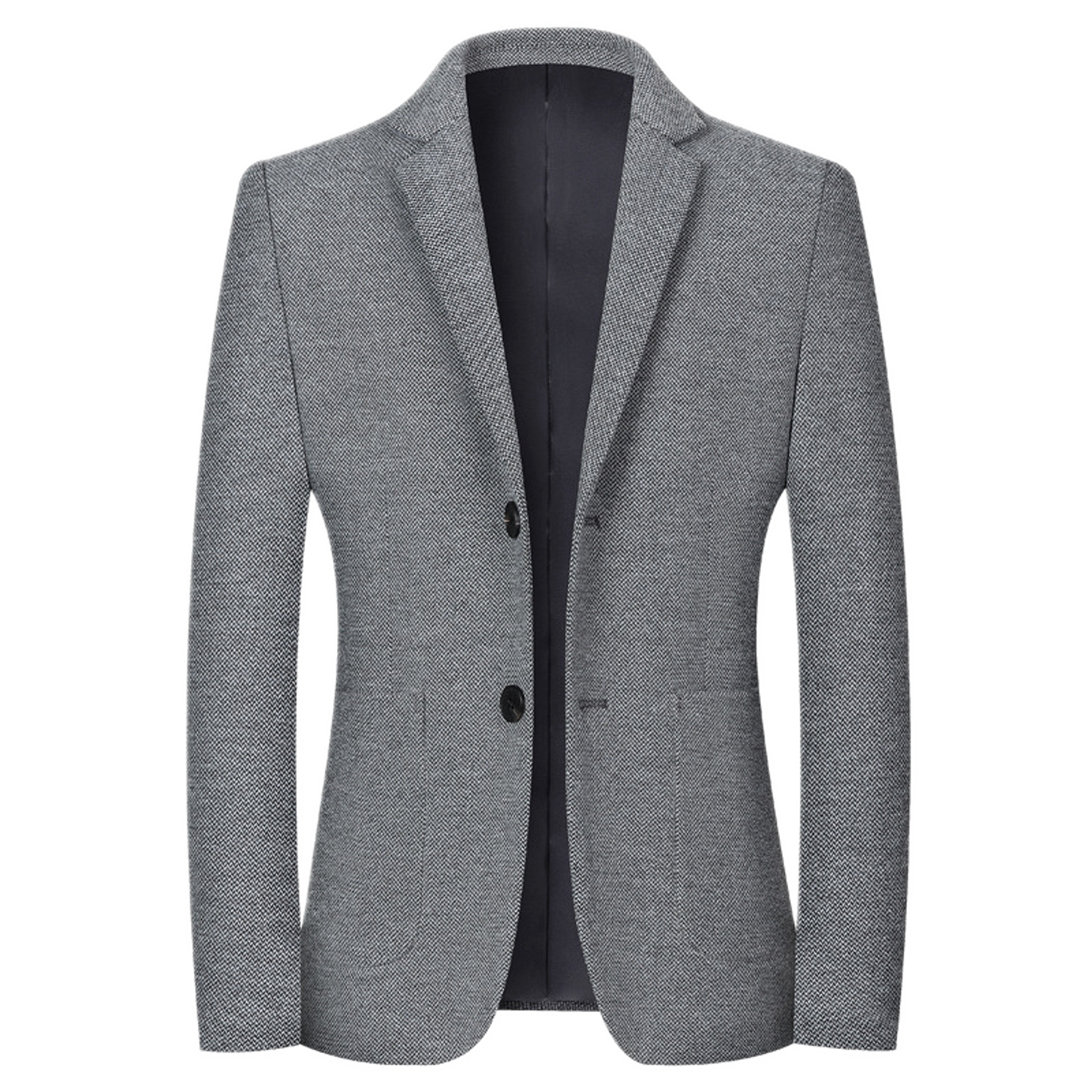 Blazer de algodón hombre color gris claro