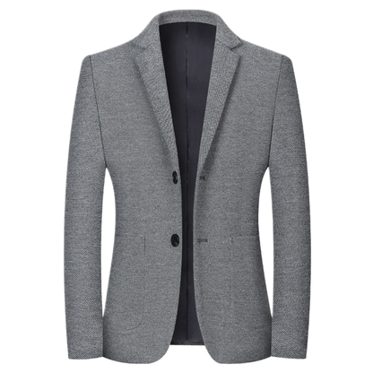 Blazer de algodón hombre color gris claro