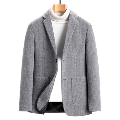 Blazer de algodón hombre color gris