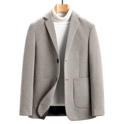 Blazer de algodón hombre color caqui