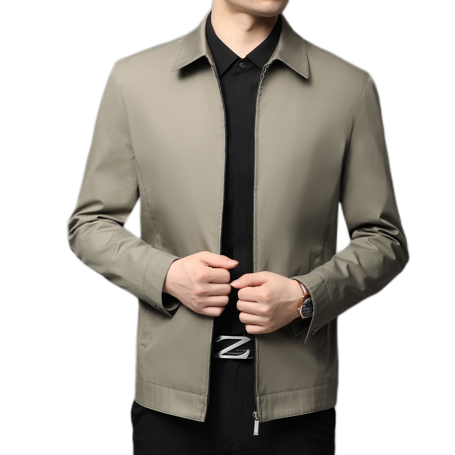 Blazer de algodón hombre, corte suelto