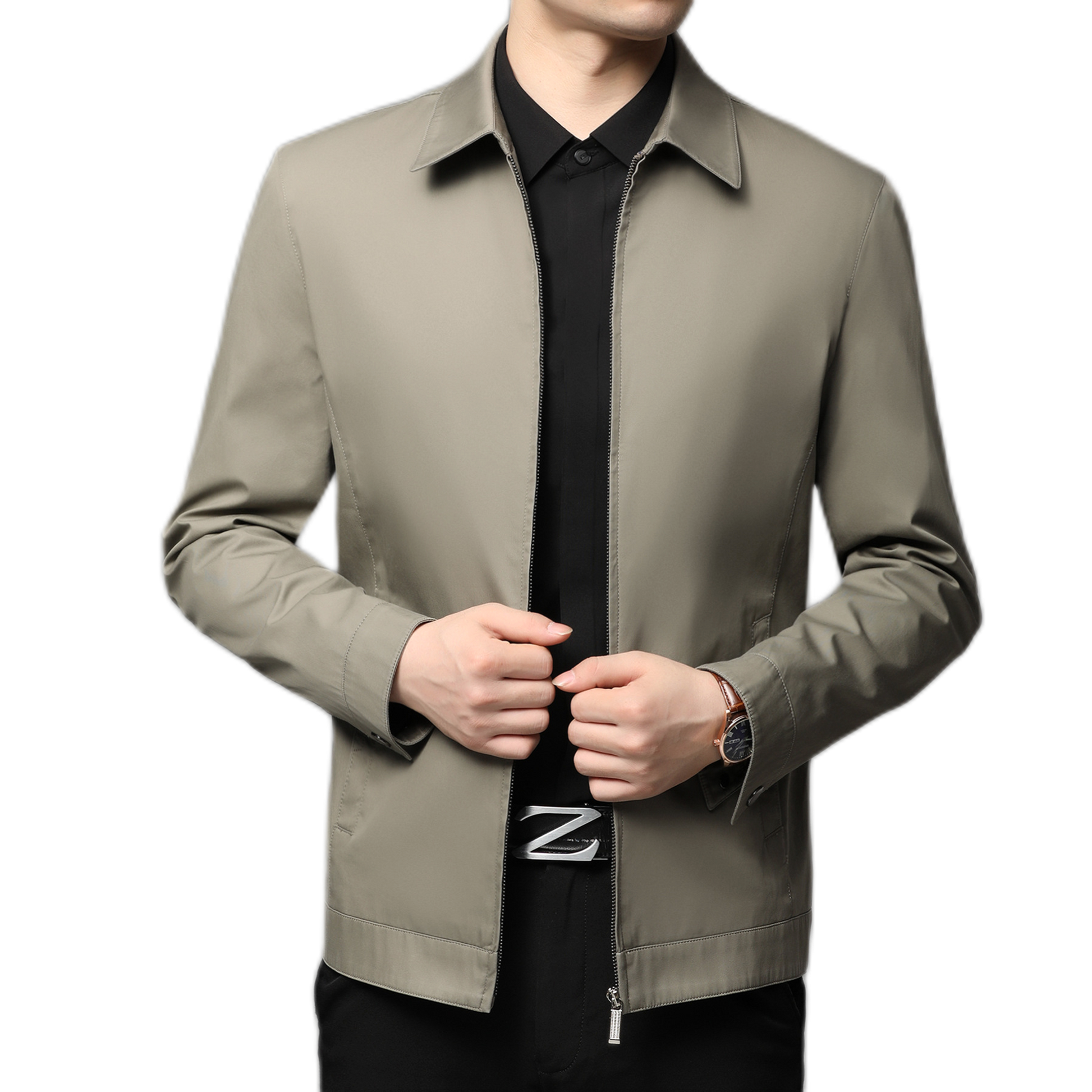 Blazer de algodón hombre, corte suelto