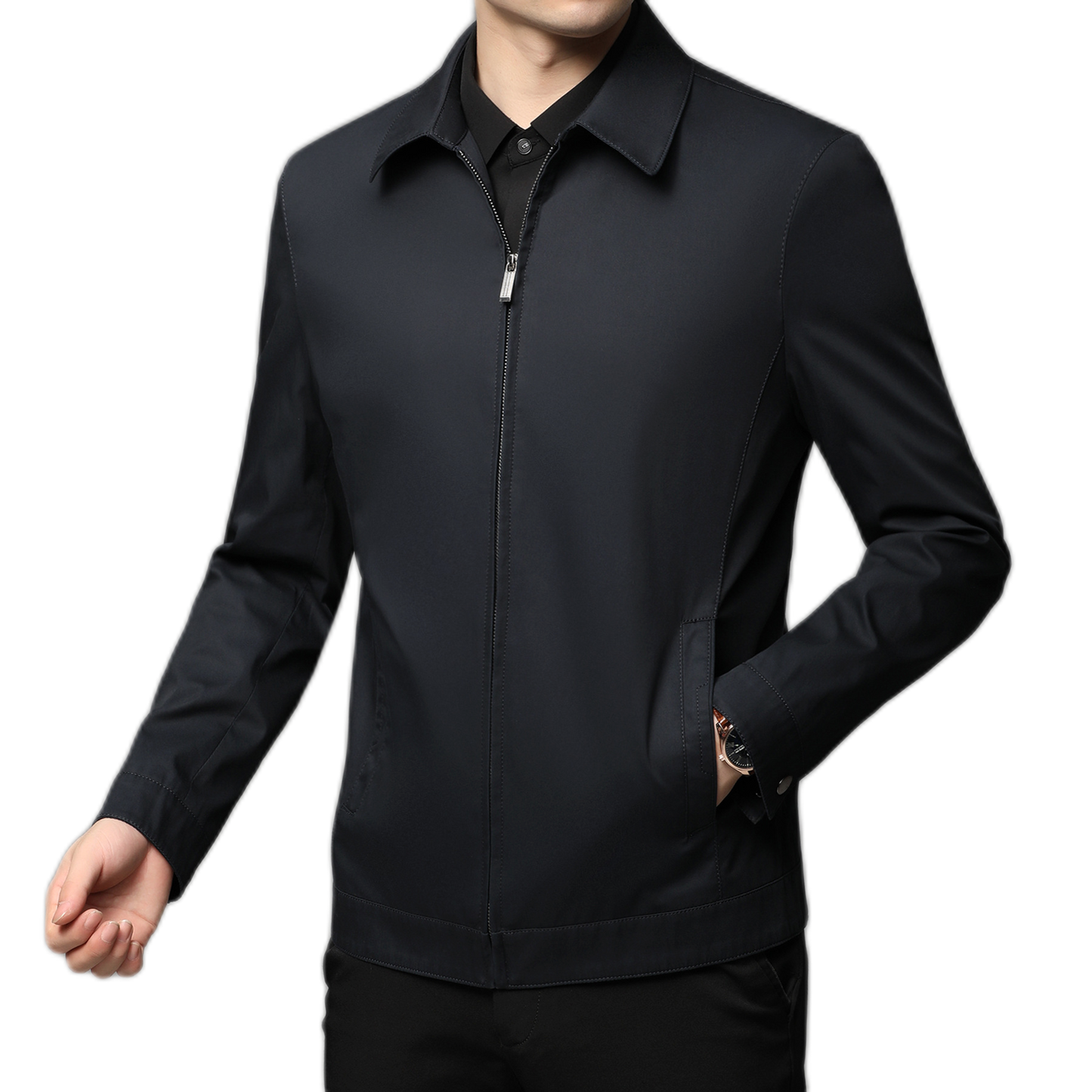 Blazer de algodón hombre, corte suelto
