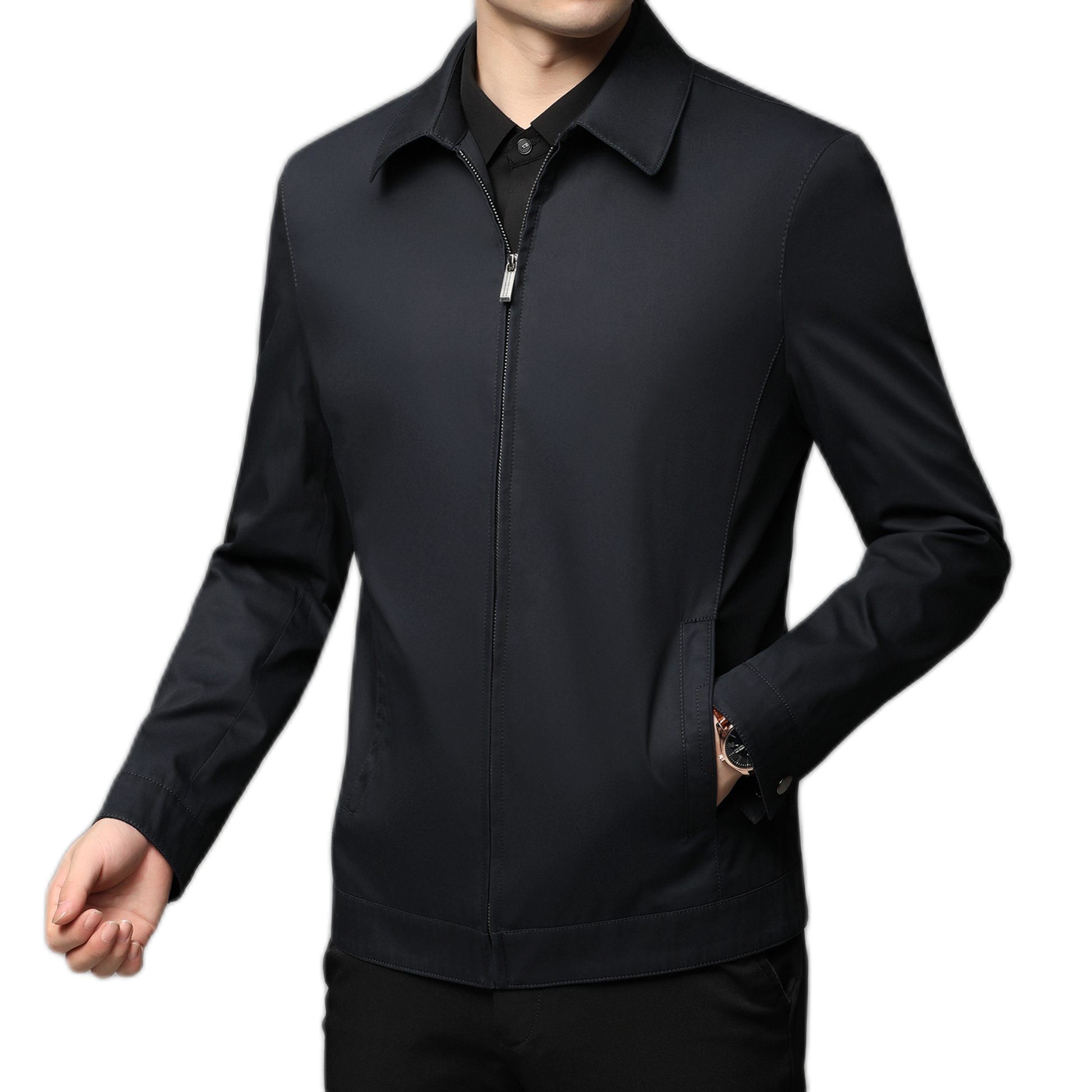Blazer de algodón hombre, corte suelto