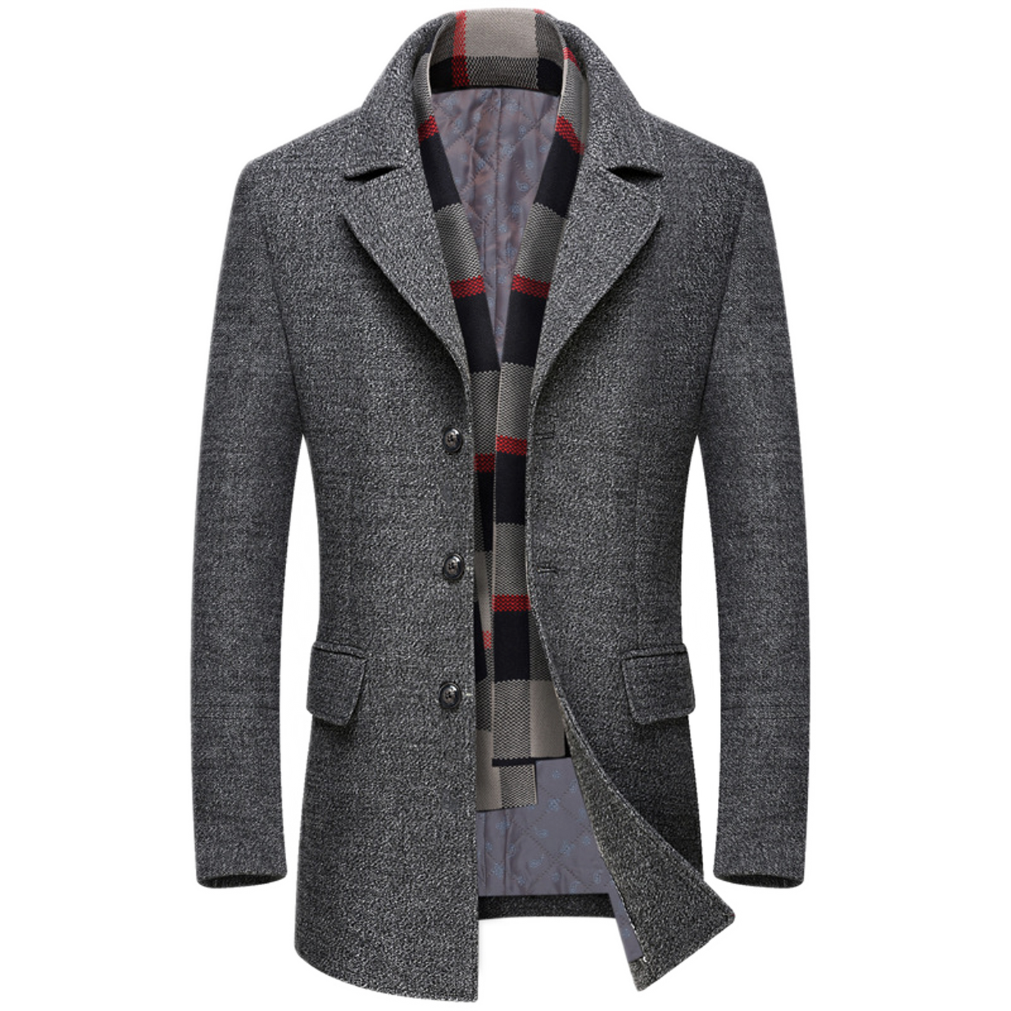 Chaqueta de lana hombre, acolchada