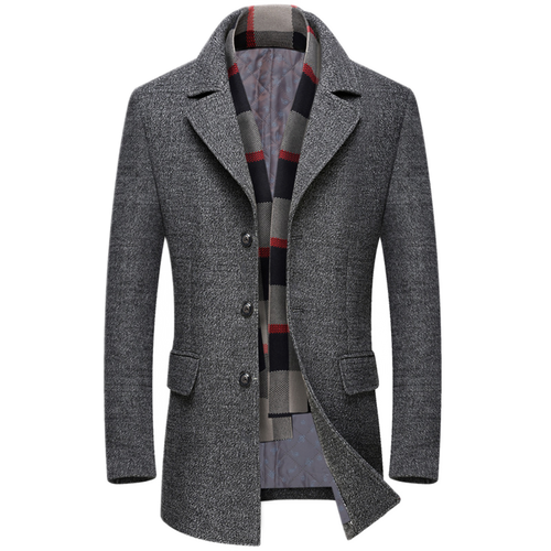 Chaqueta de lana hombre, acolchada