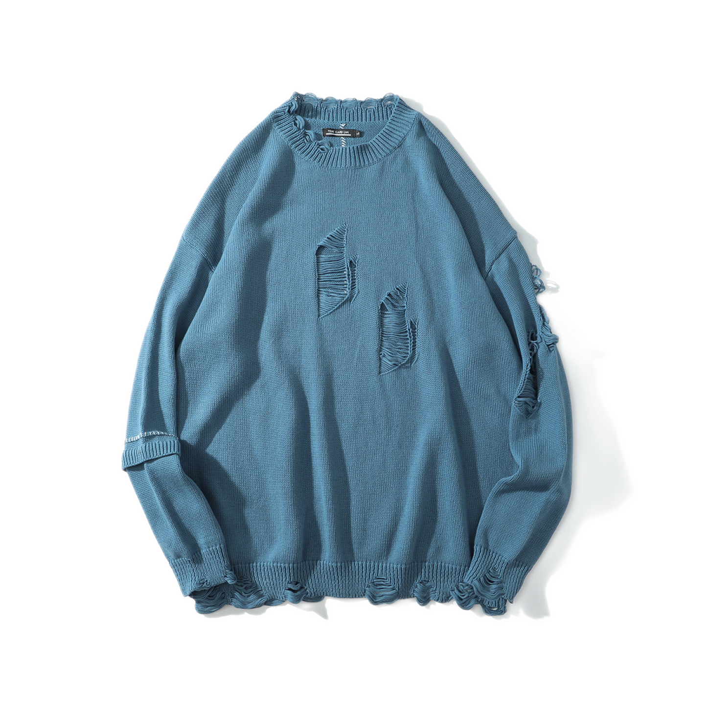 Sweater de algodón hombre, pullover corte suelto