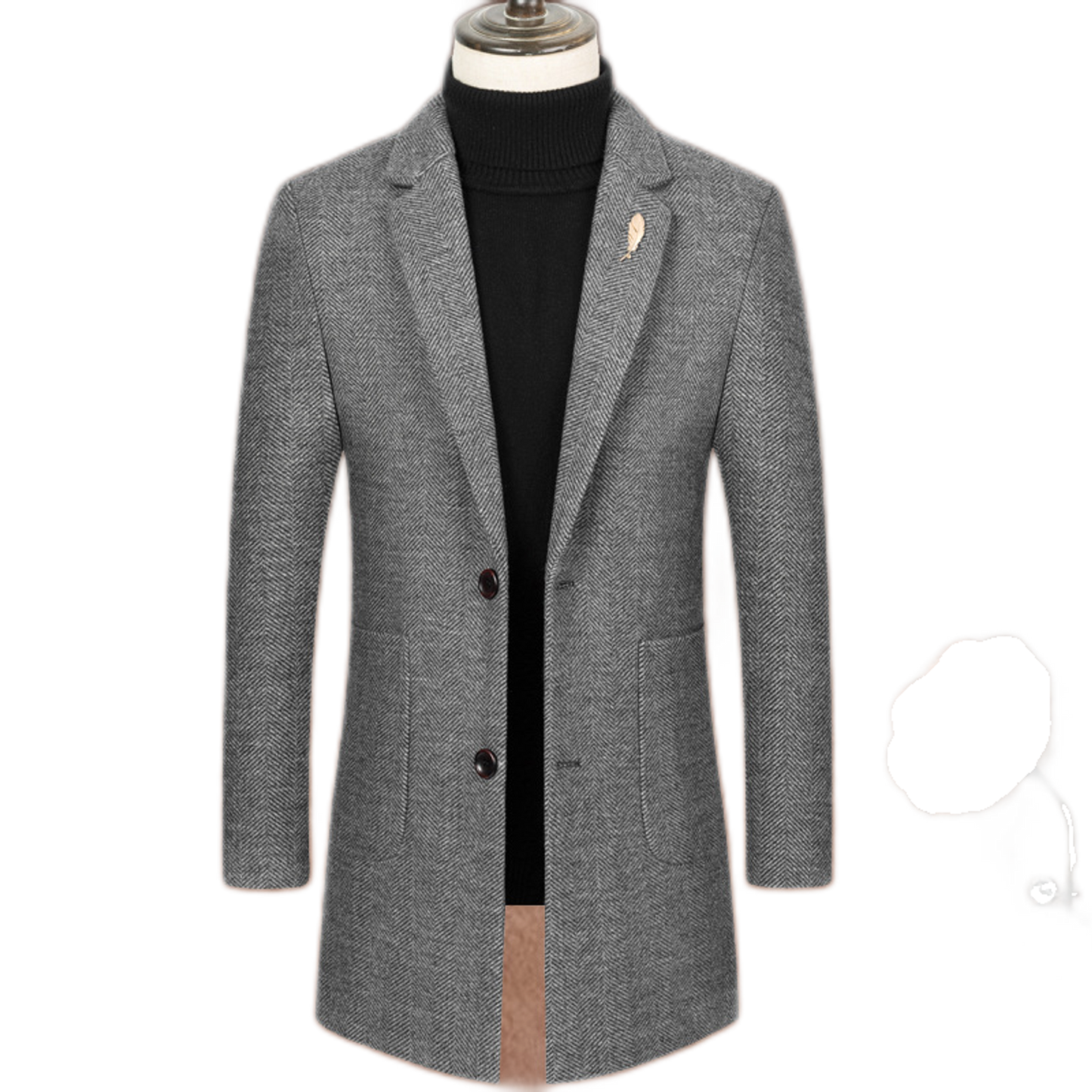 Chaqueta de cashmere hombre, corte slim