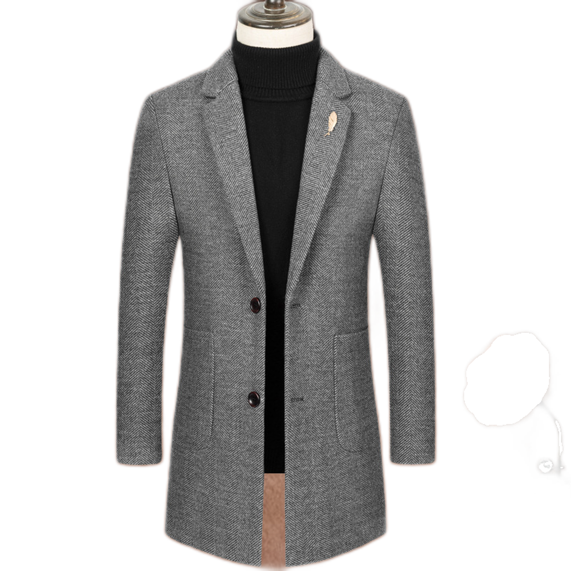 Chaqueta de cashmere hombre, corte slim