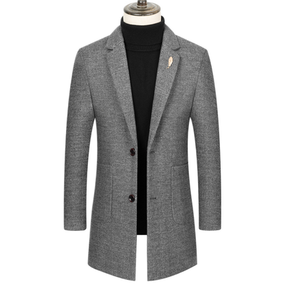Chaqueta de cashmere hombre color gris
