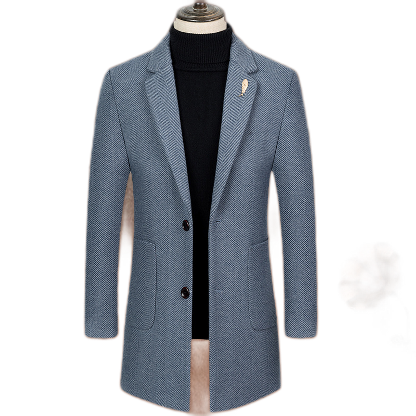 Chaqueta de cashmere hombre, corte slim