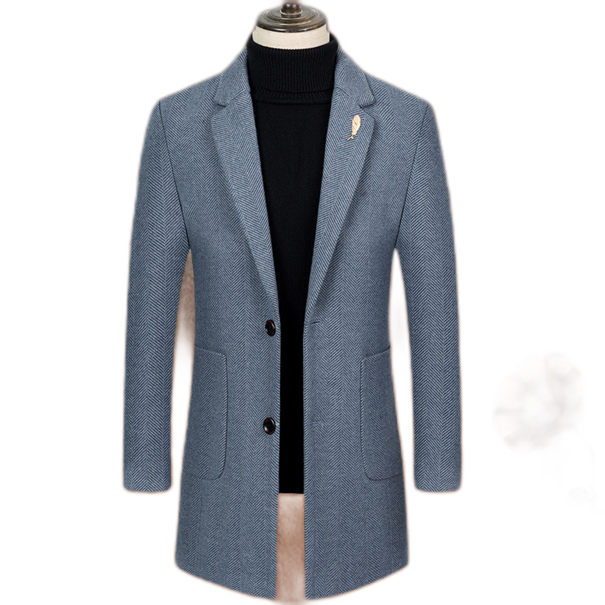Chaqueta de cashmere hombre, corte slim
