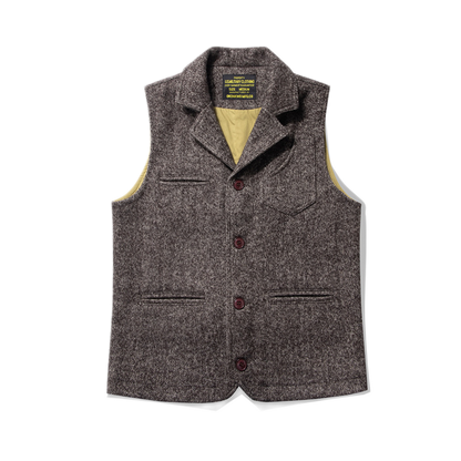 Chaqueta de lana hombre color café