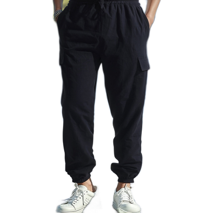 Pantalón hombre color negro, con bolsillo