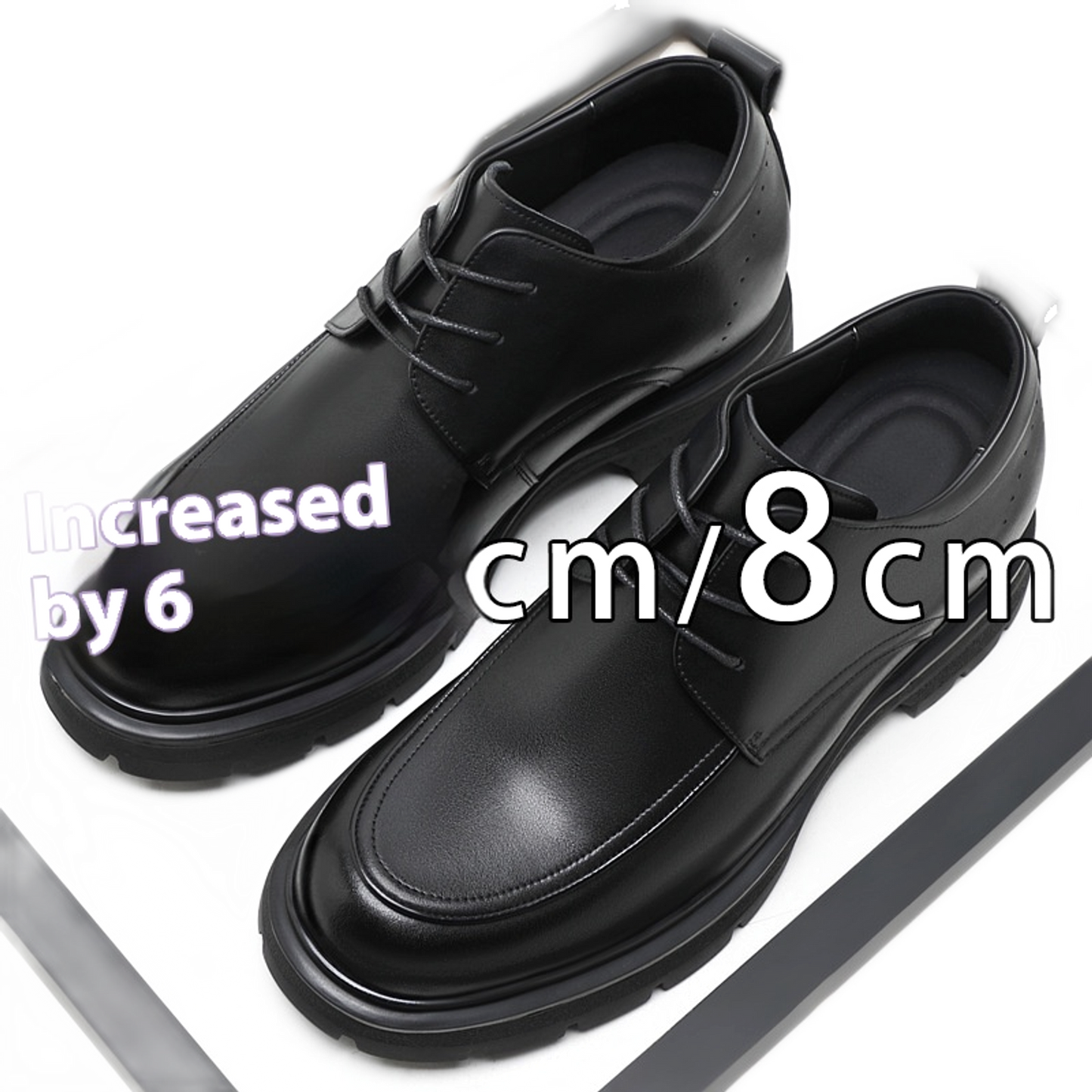 Mocasín de cuero hombre, con alza interna
