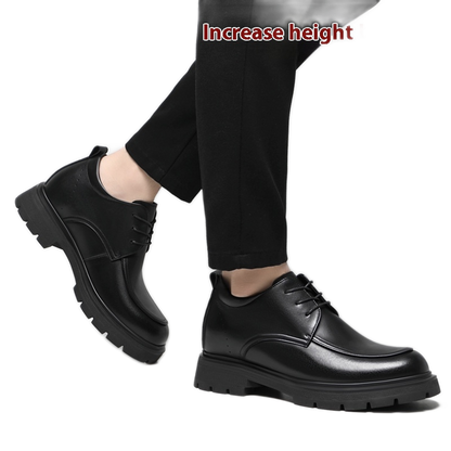 Mocasín de cuero hombre, con alza interna