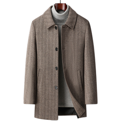 Chaqueta de lana hombre, reversible
