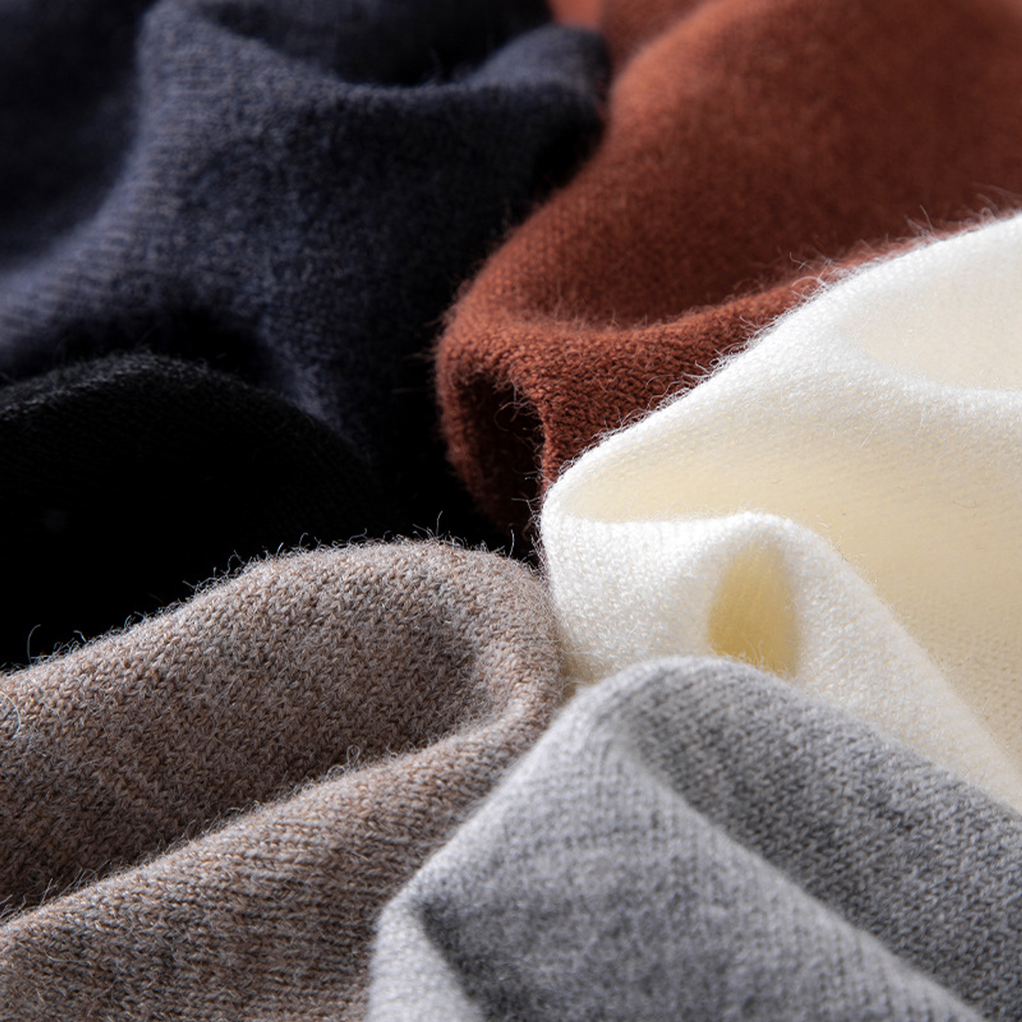 Sweater de cashmere hombre, cuello V manga larga