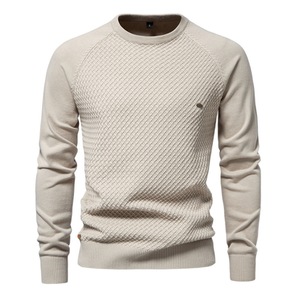Sweater de algodón hombre color albaricoque