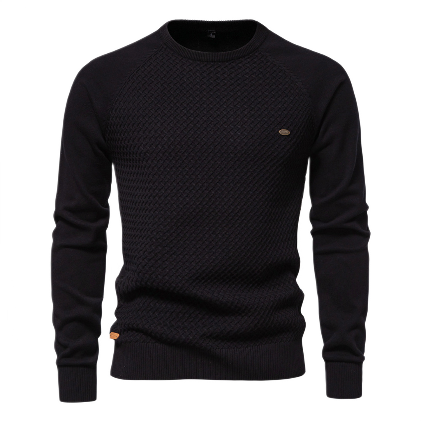 Sweater de algodón hombre color negro
