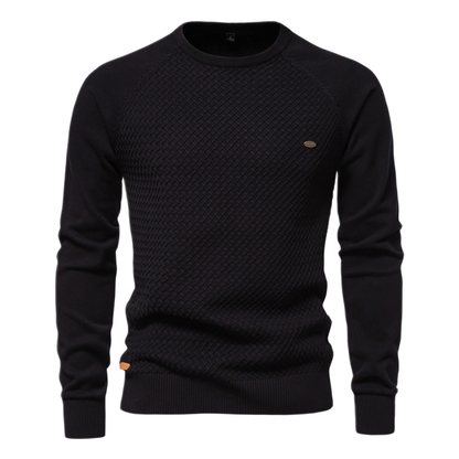 Sweater de algodón hombre color negro