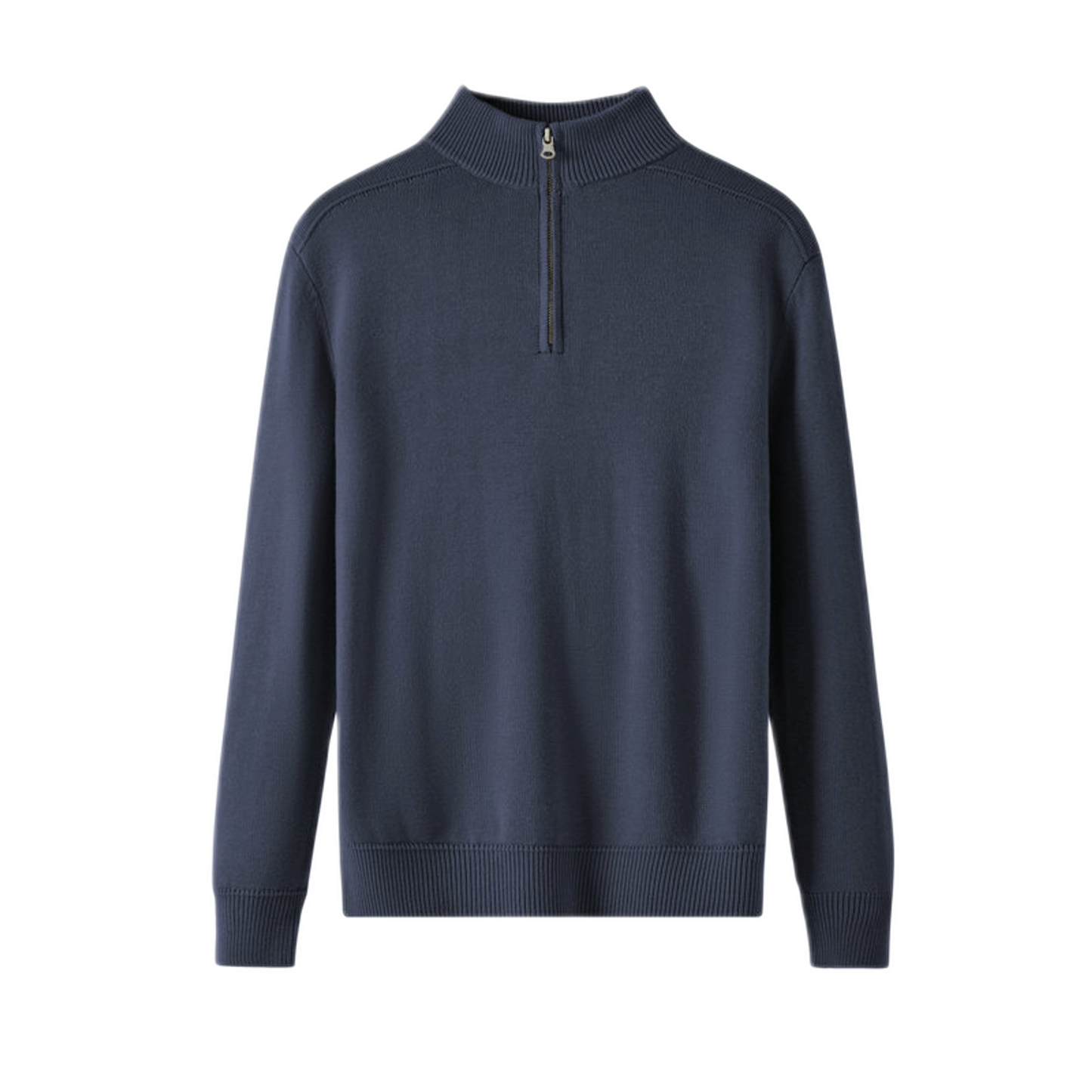Sweater de lana hombre color azul y gris