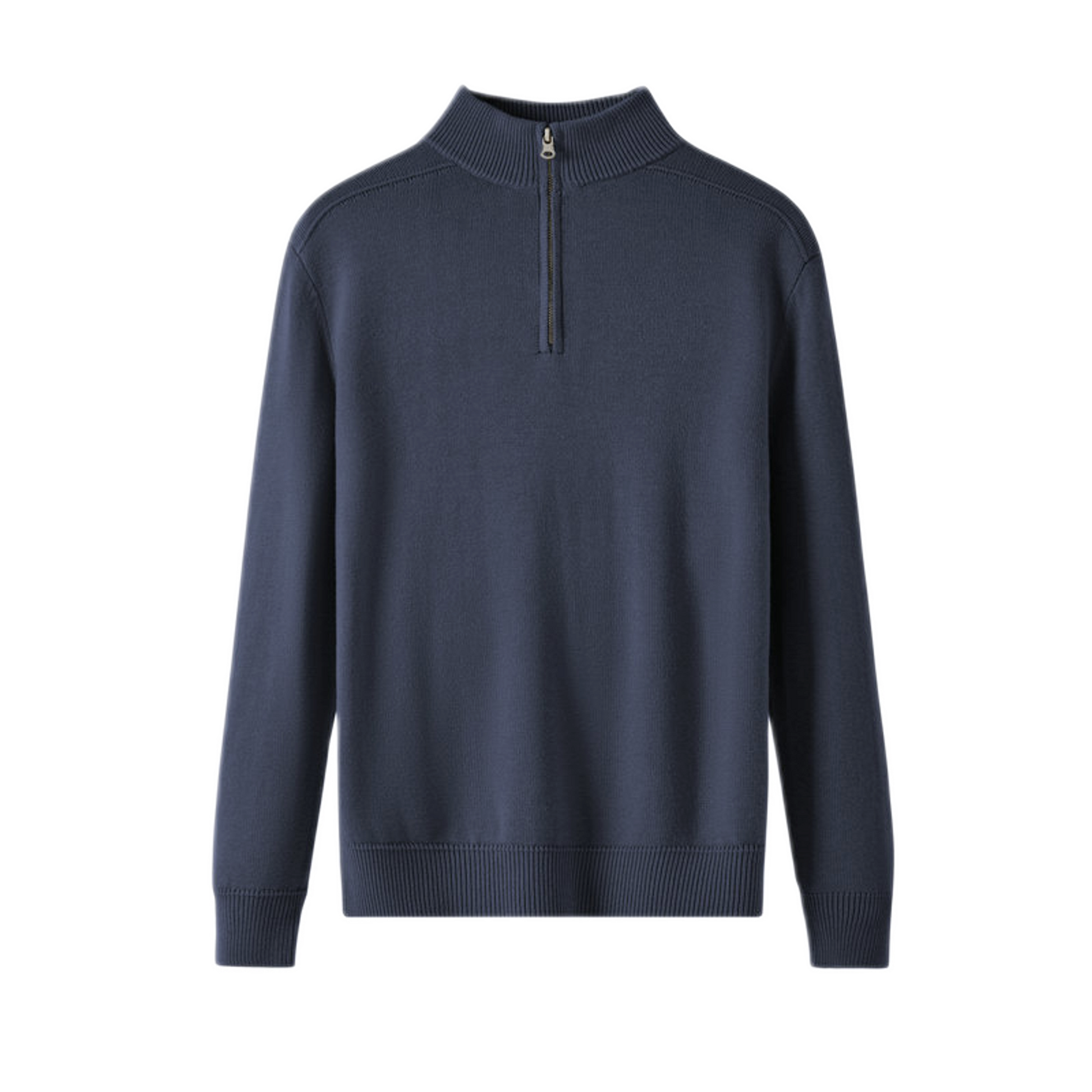Sweater de lana hombre color azul y gris