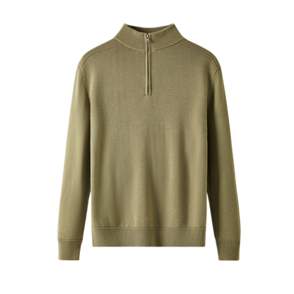 Sweater de lana hombre color albaricoque