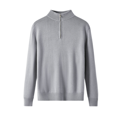 Sweater de lana hombre color gris claro