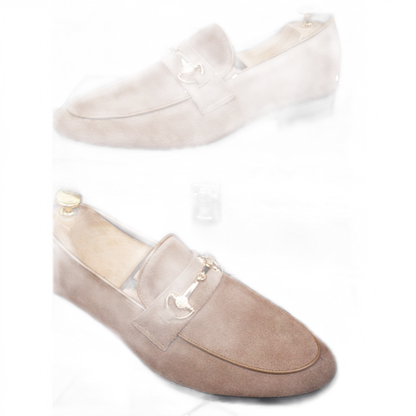 Mocasín de cuero hombre, con alza opcional