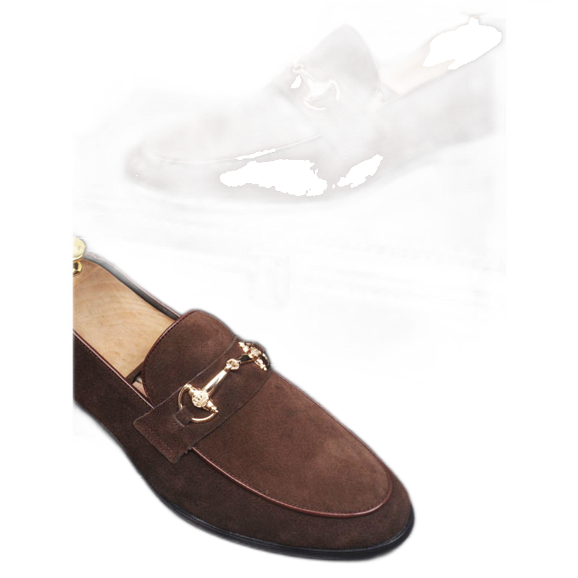 Mocasín de cuero hombre, con alza opcional